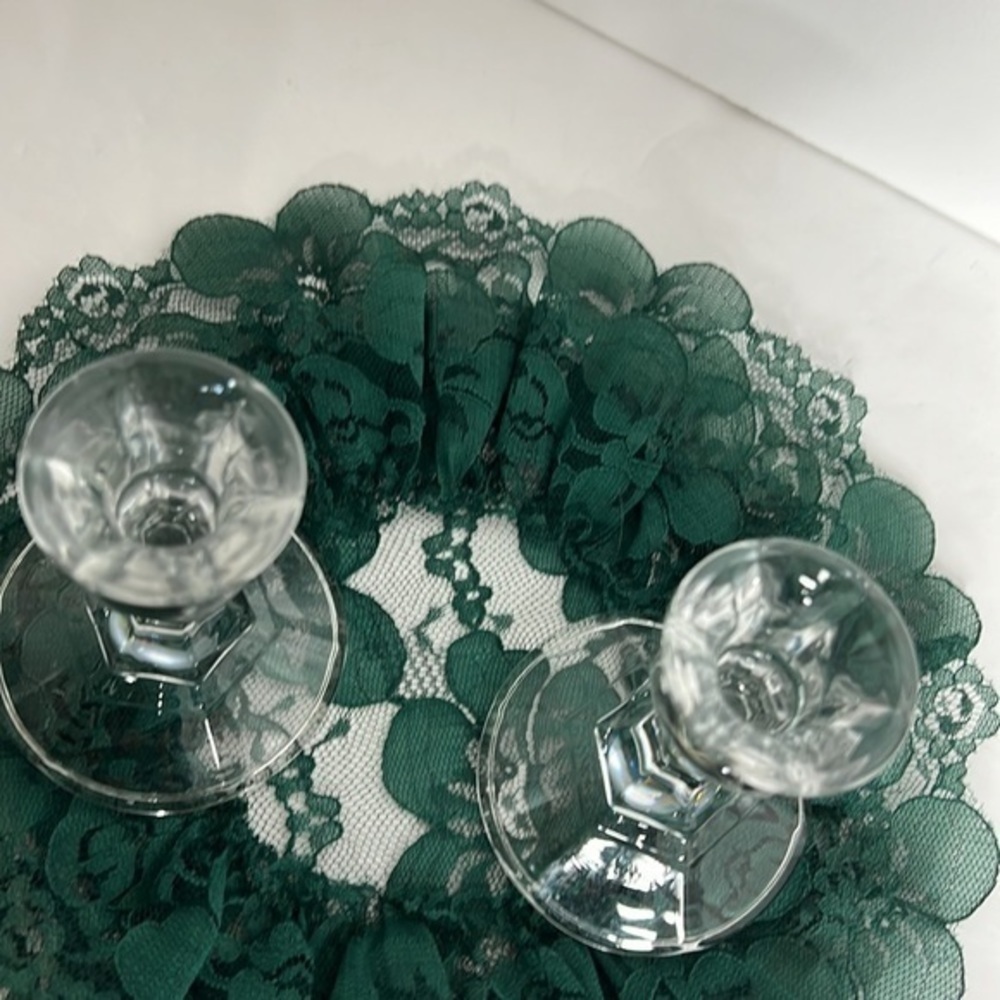 CANDLE HOLDERS, GLASS - Picture 13 of 17